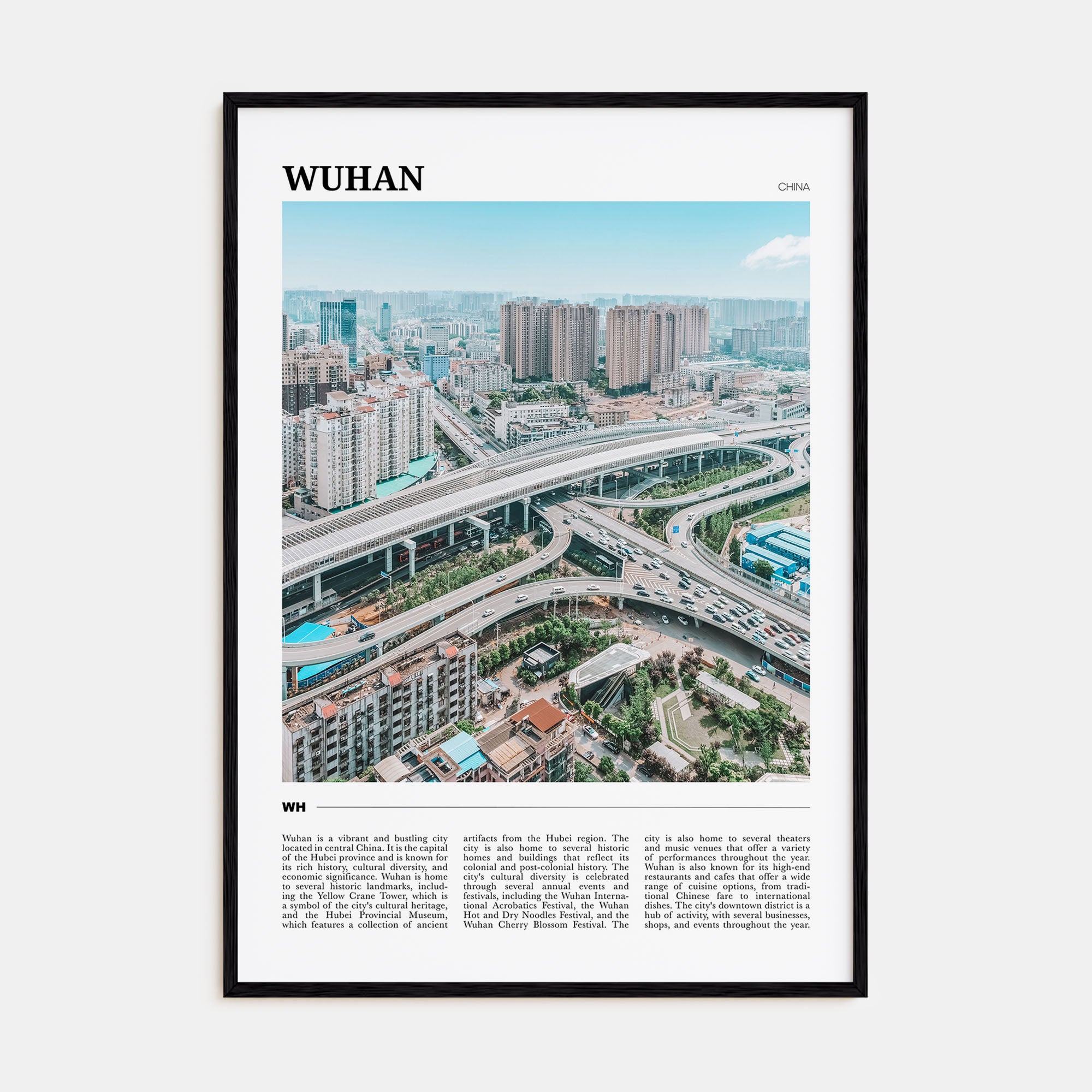 Wuhan Travel Color Poster