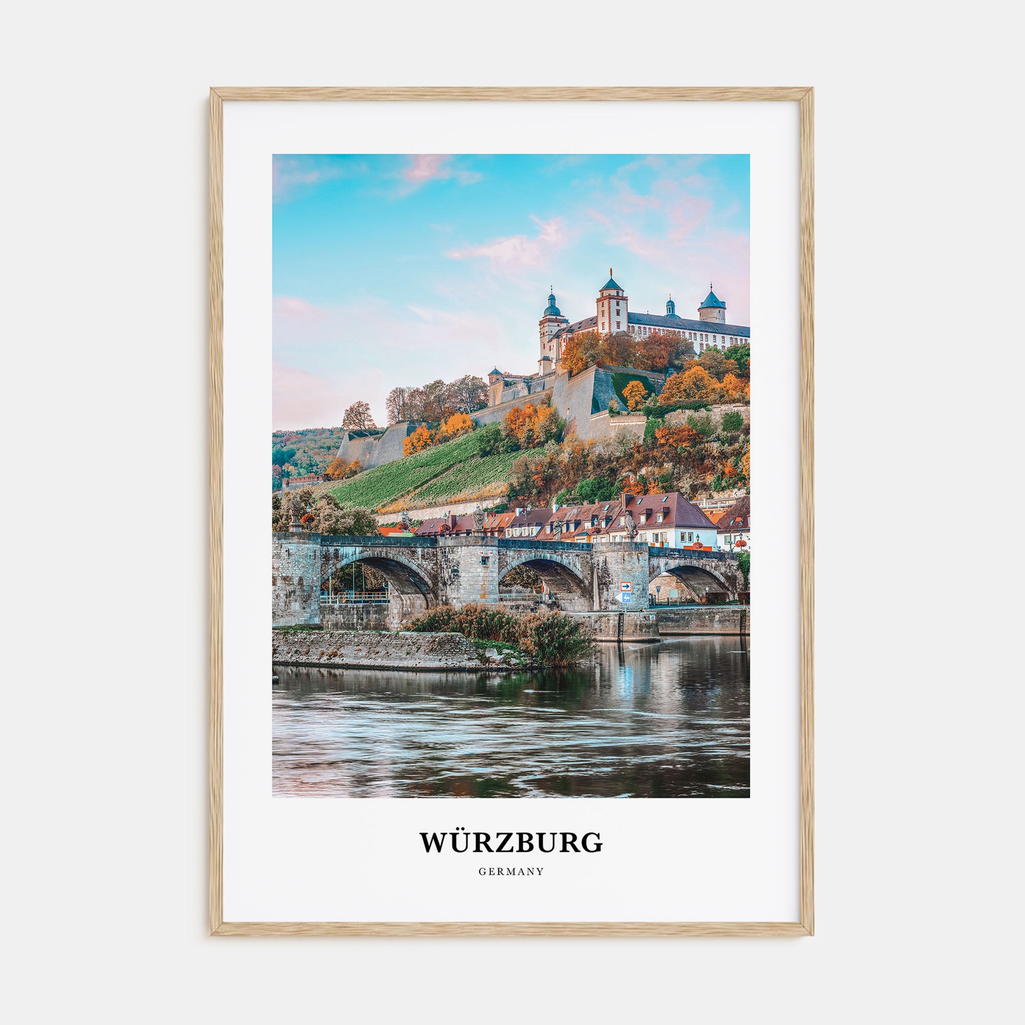 Würzburg Portrait Color Poster