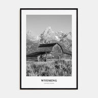 Wyoming Portrait B&W Poster
