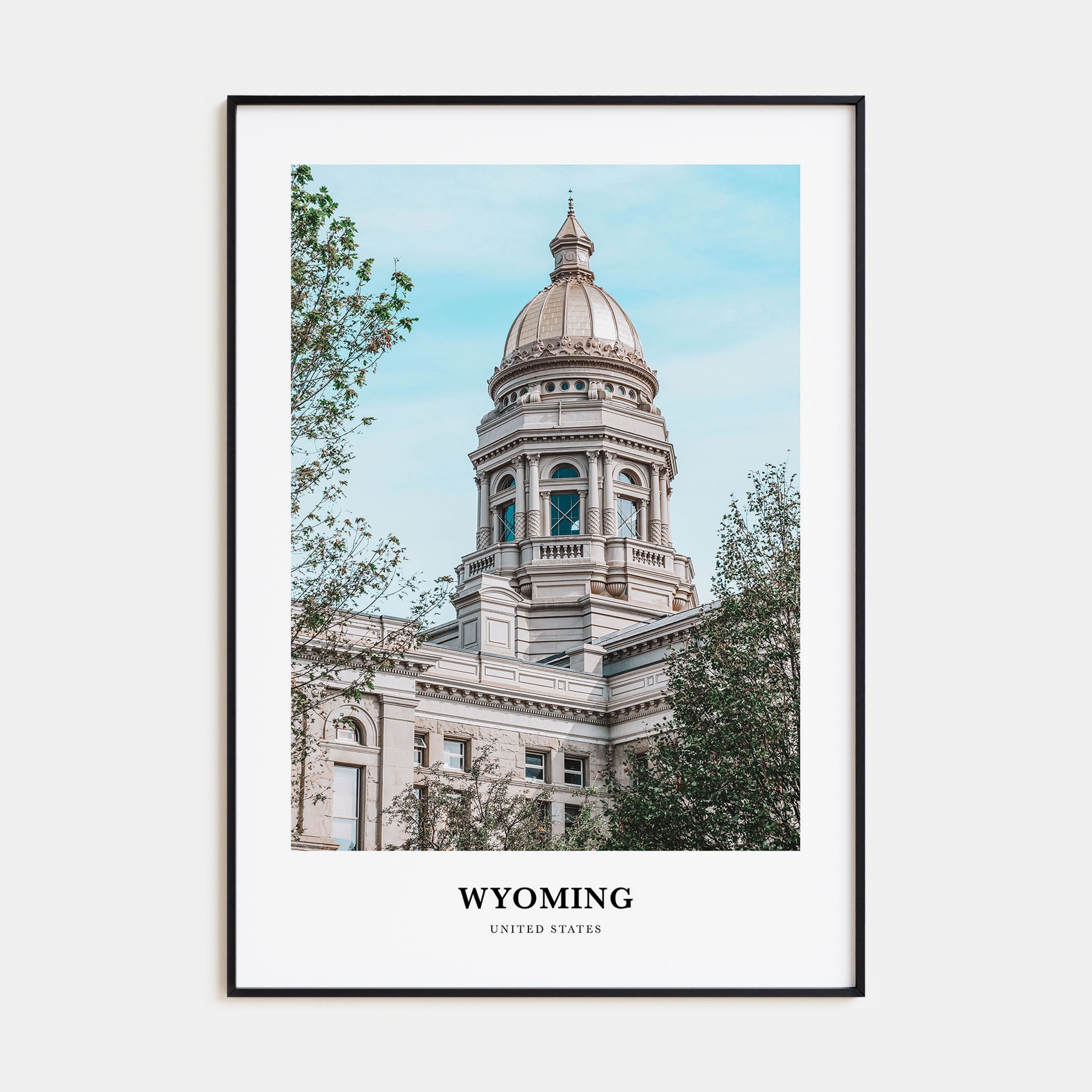 Wyoming Portrait Color Poster