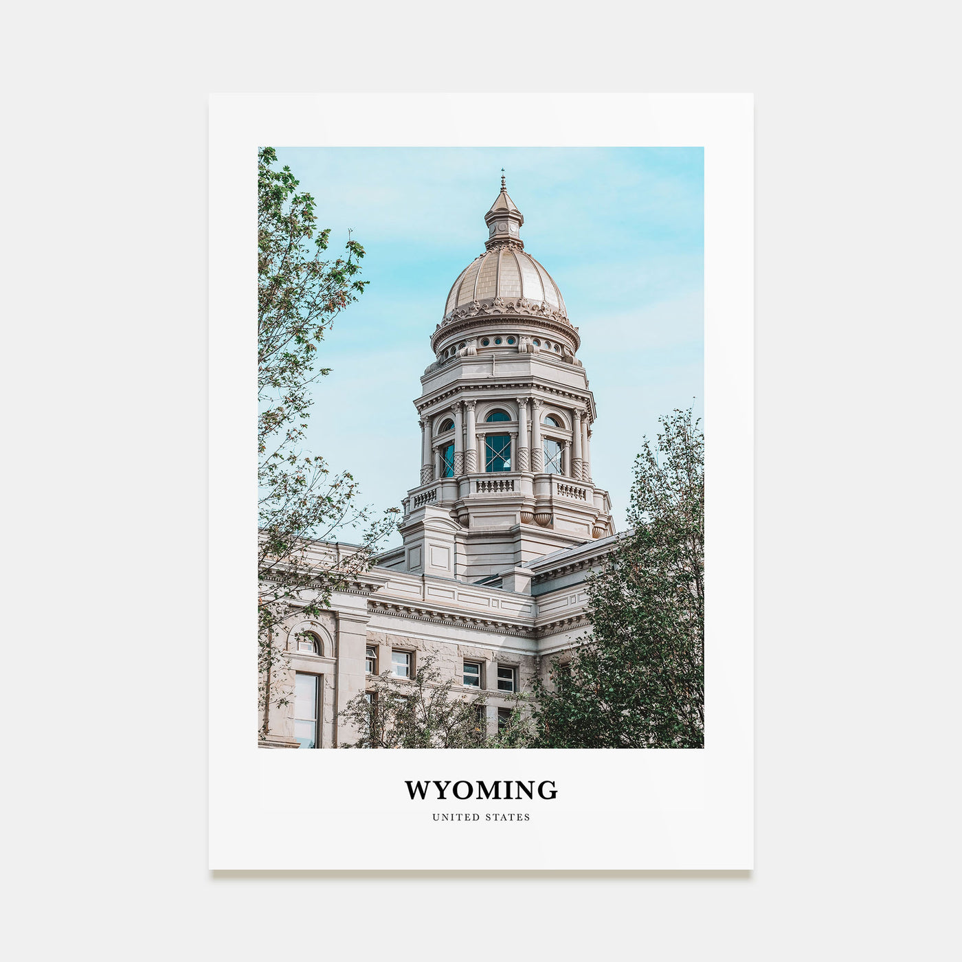 Wyoming Portrait Color Poster