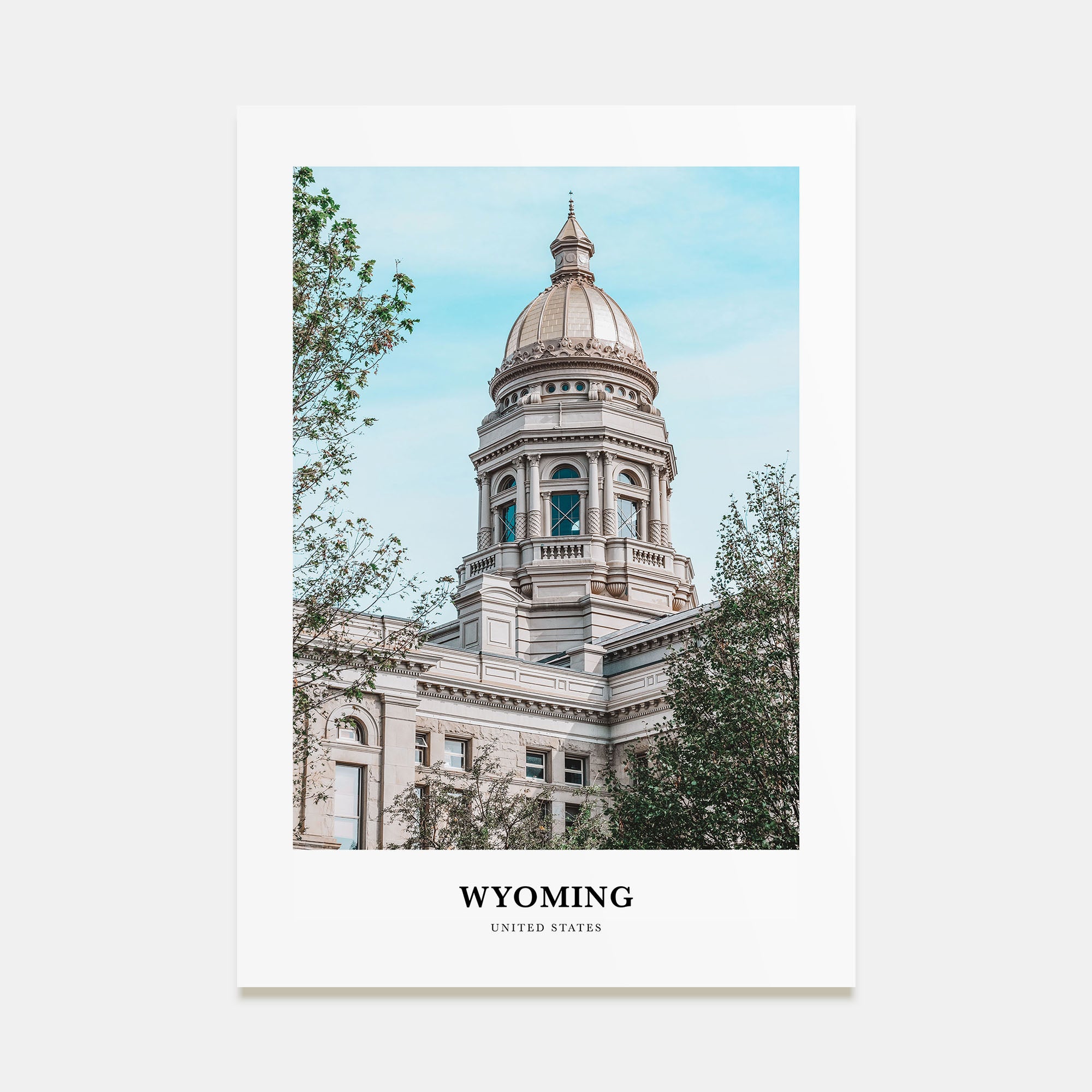 Wyoming Portrait Color Poster
