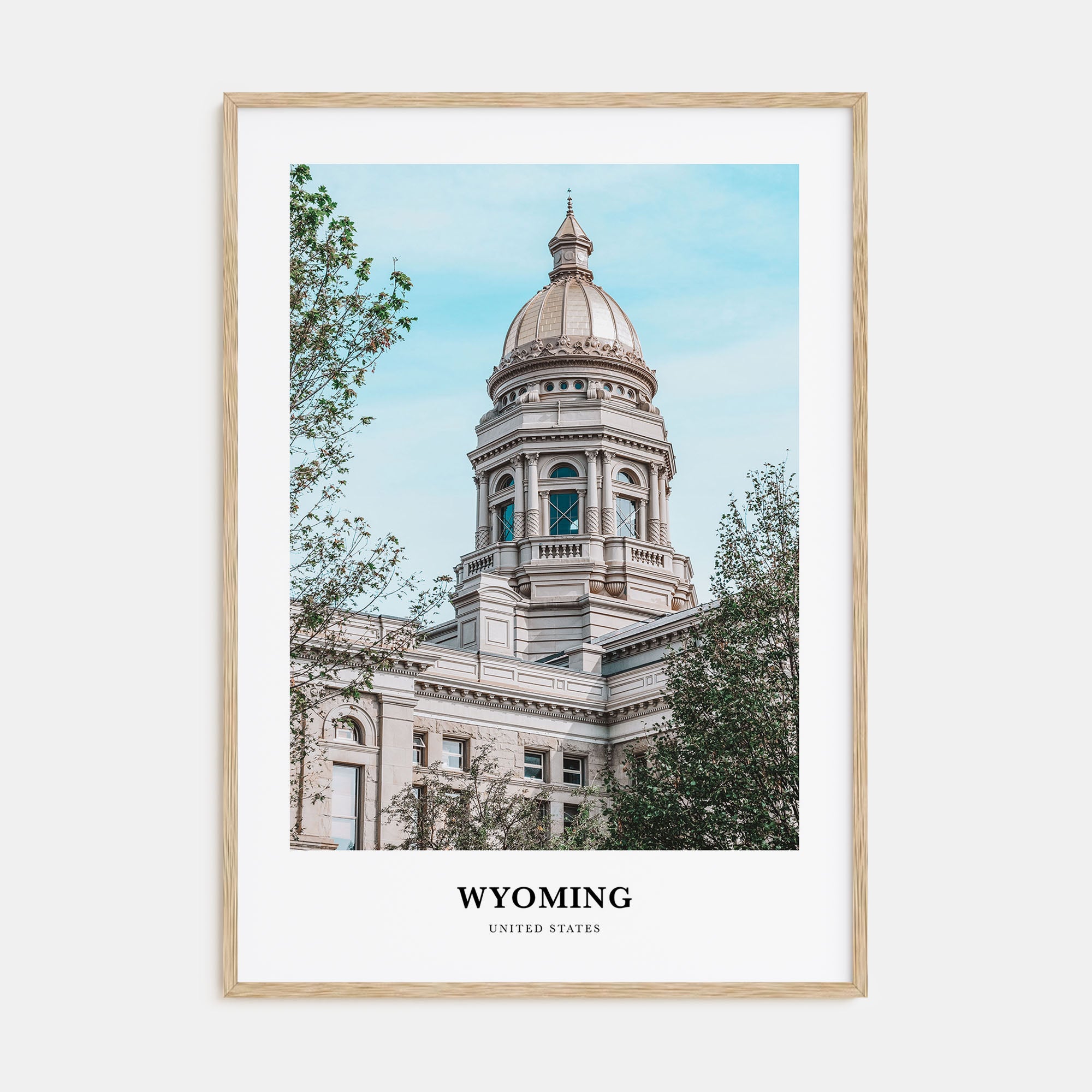 Wyoming Portrait Color Poster