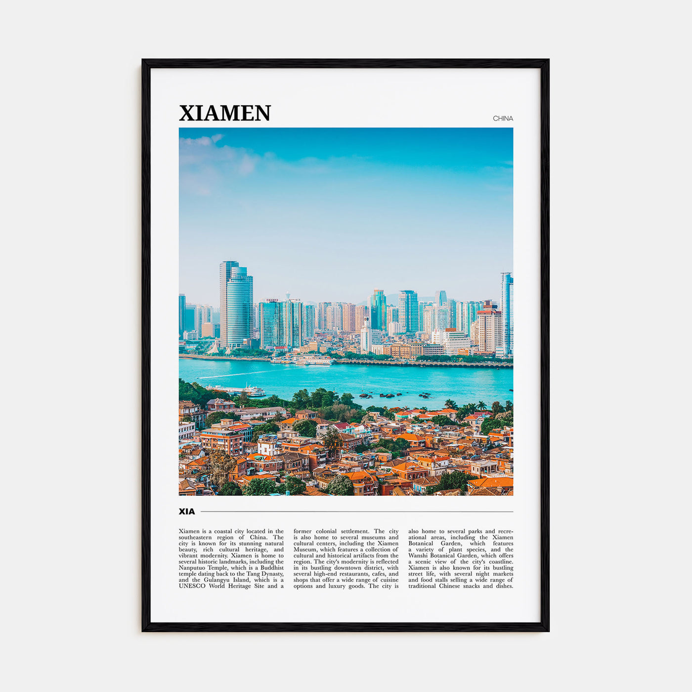 Xiamen Travel Color Poster