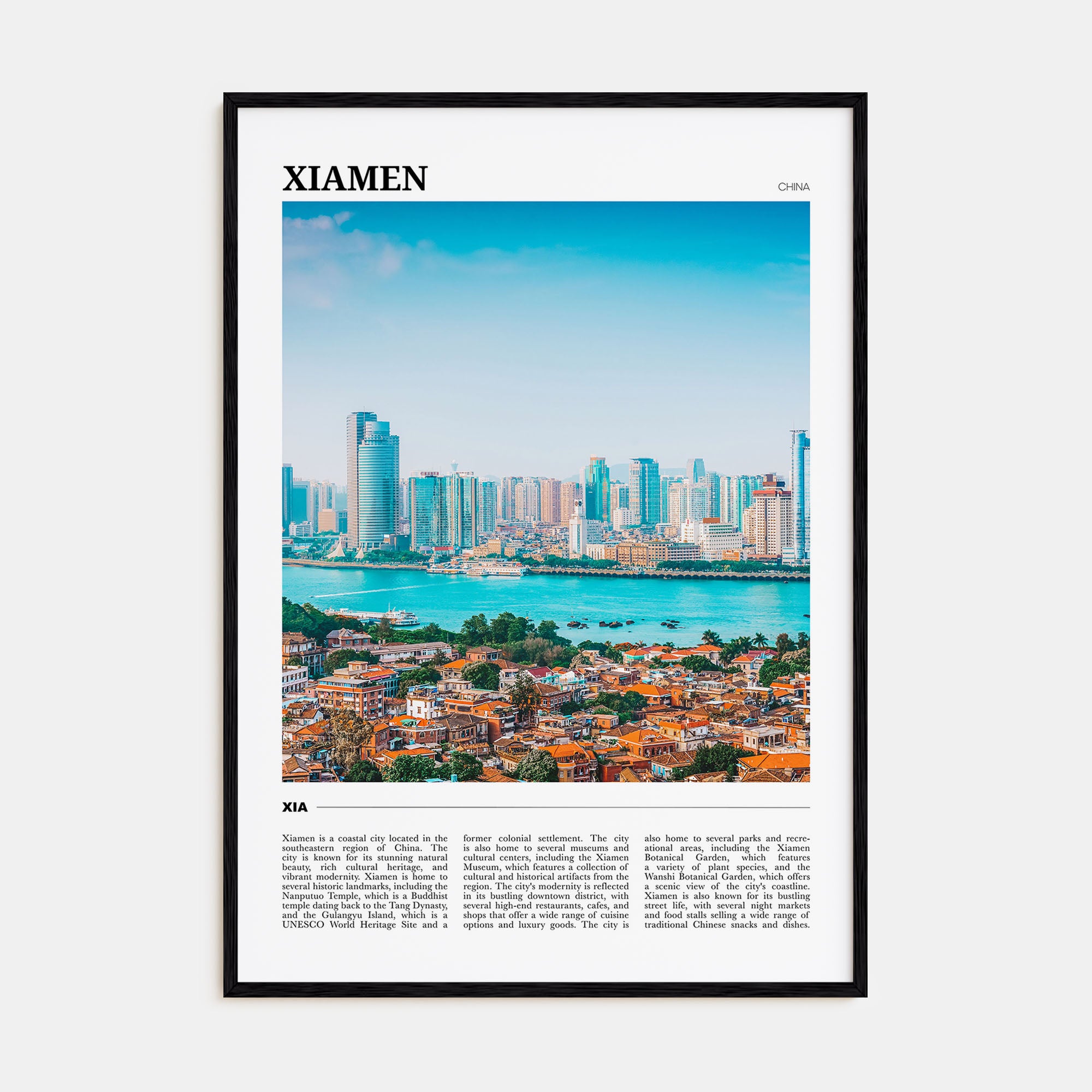 Xiamen Travel Color Poster