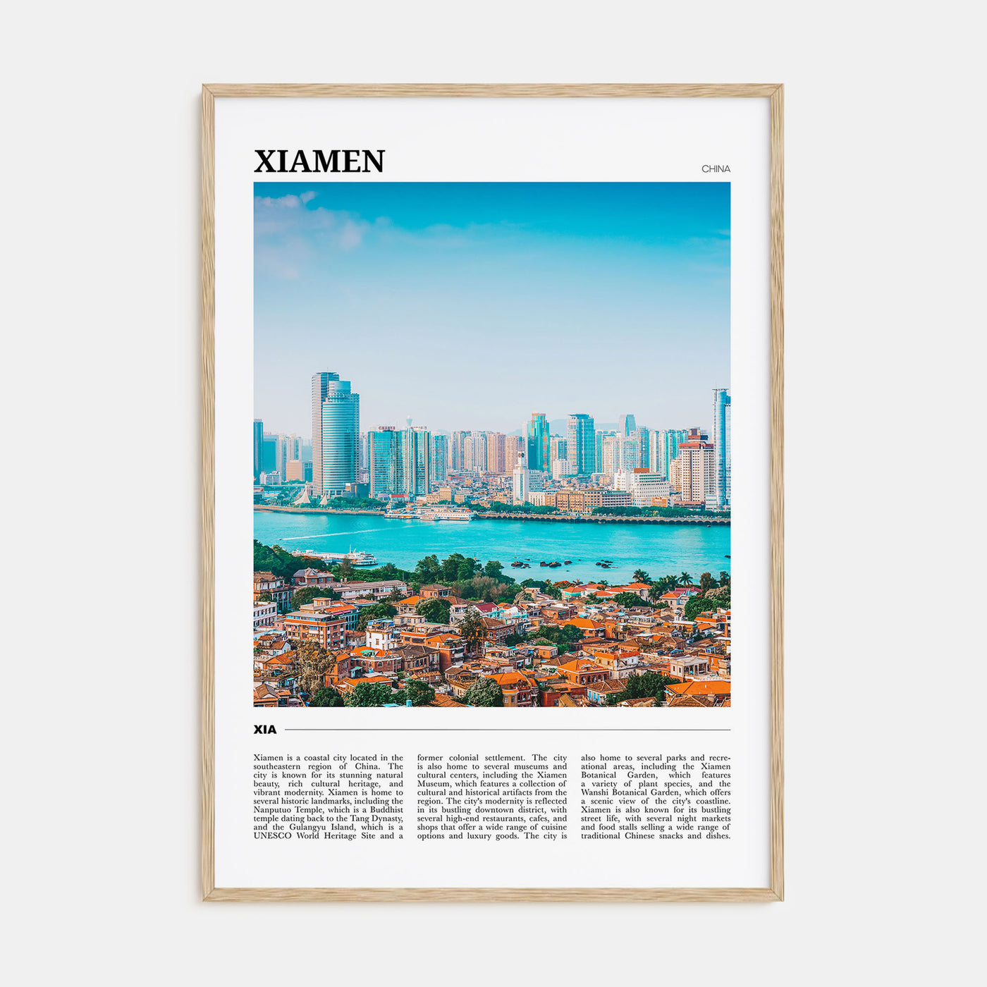 Xiamen Travel Color Poster