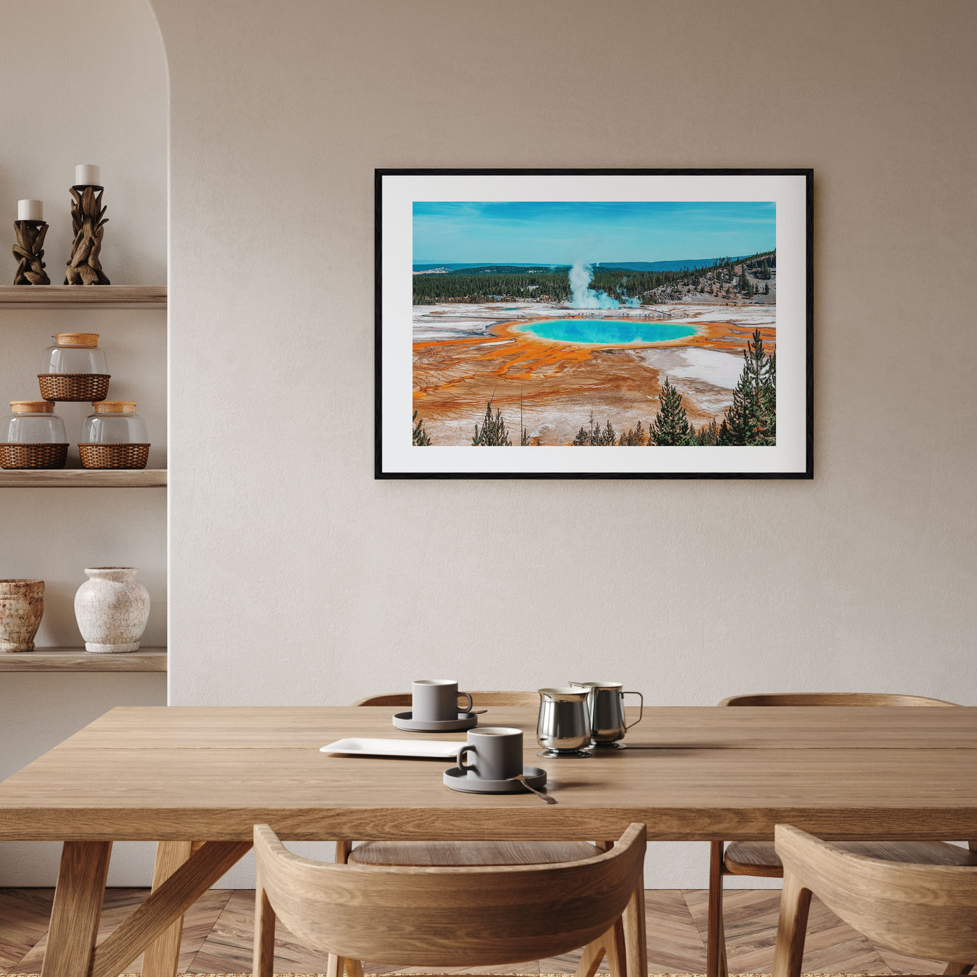 Yellowstone National Park Landscape Color Poster