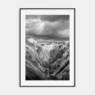 Yellowstone National Park Photo B&W Poster