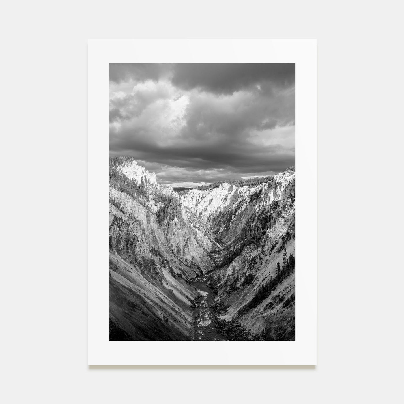 Yellowstone National Park Photo B&W Poster