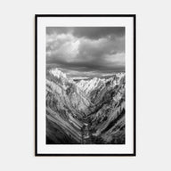 Yellowstone National Park Photo B&W Poster
