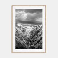 Yellowstone National Park Photo B&W Poster