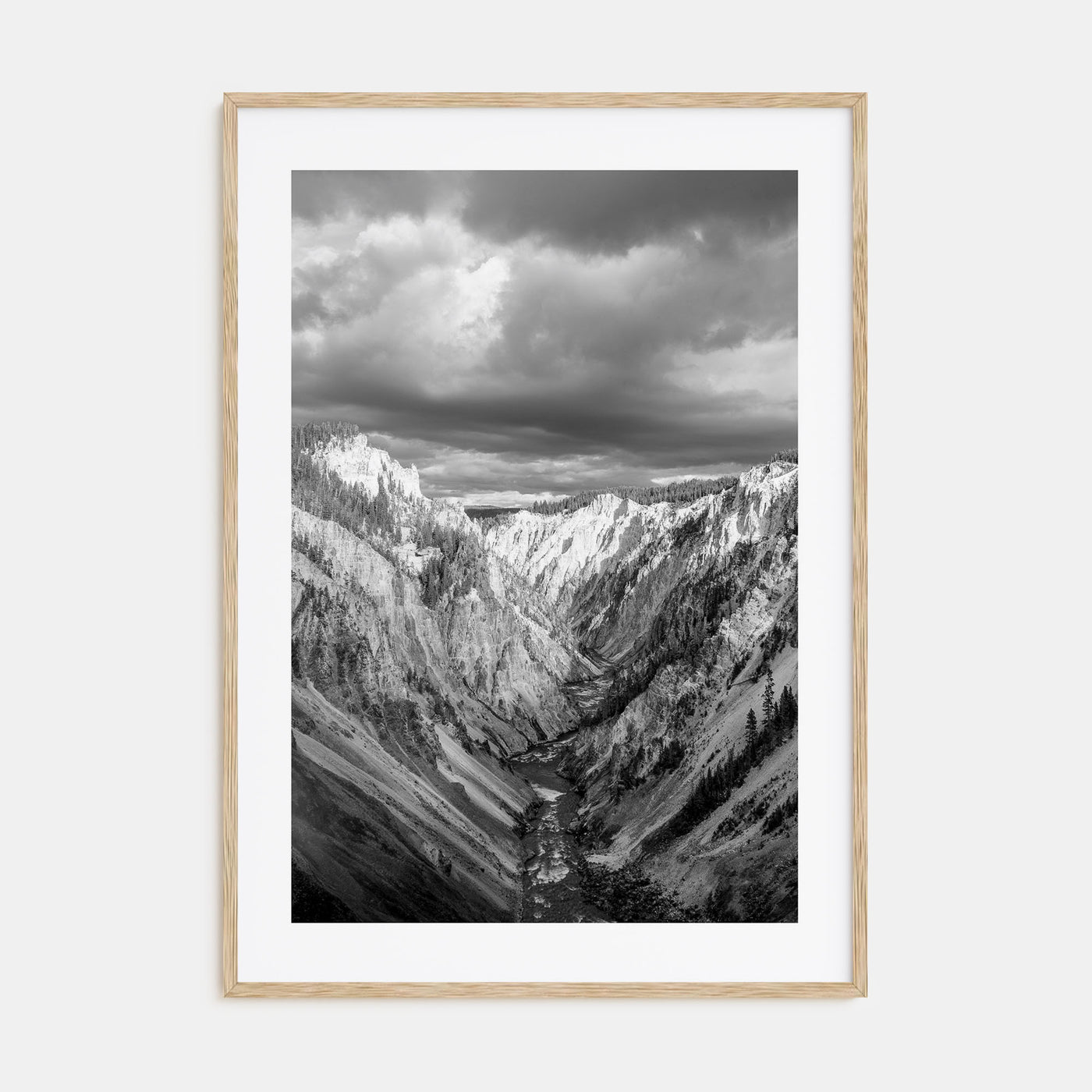 Yellowstone National Park Photo B&W Poster