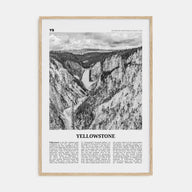 Yellowstone National Park Travel B&W Poster