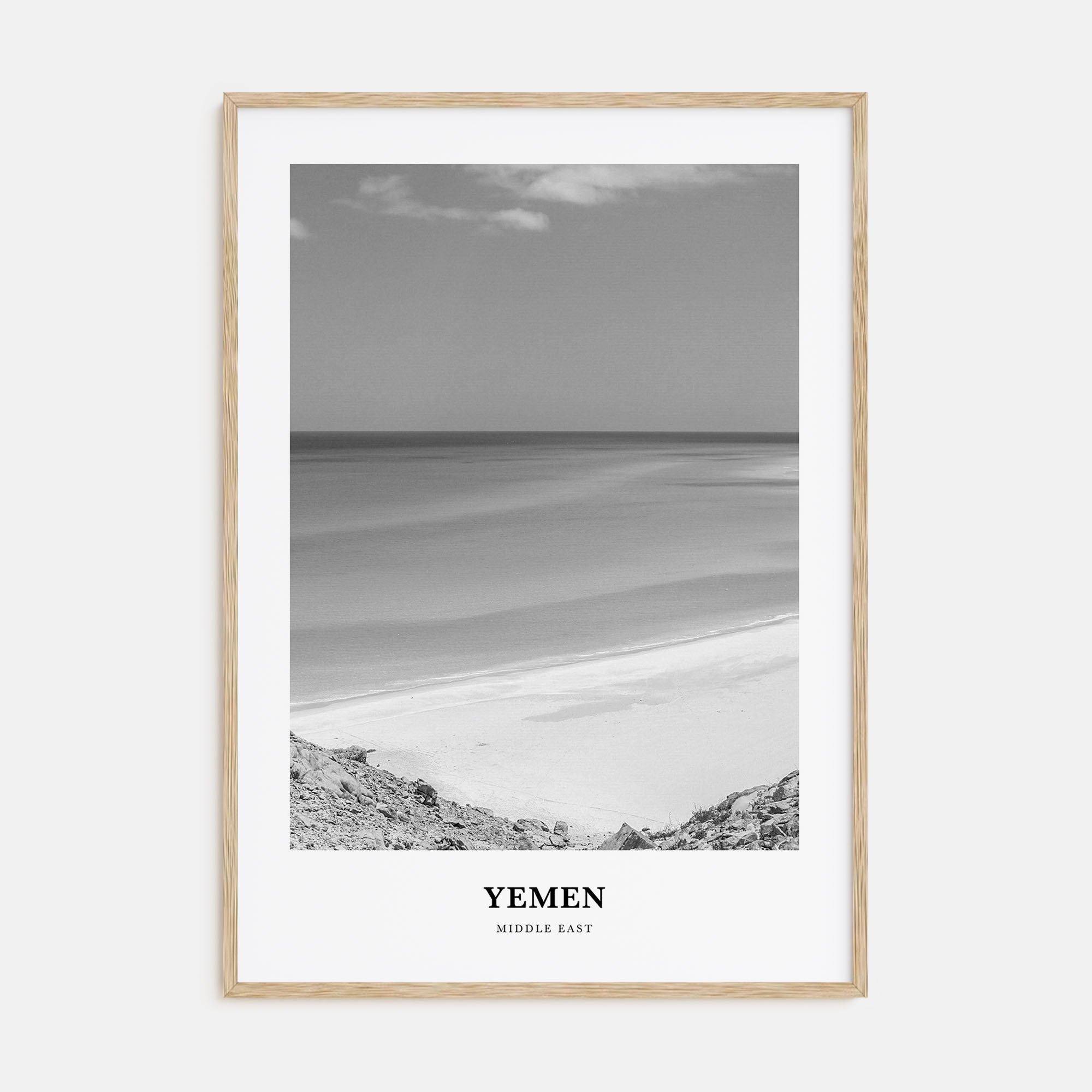 Yemen Portrait B&W Poster