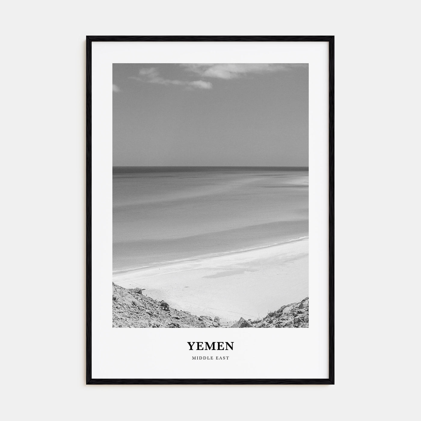 Yemen Portrait B&W Poster