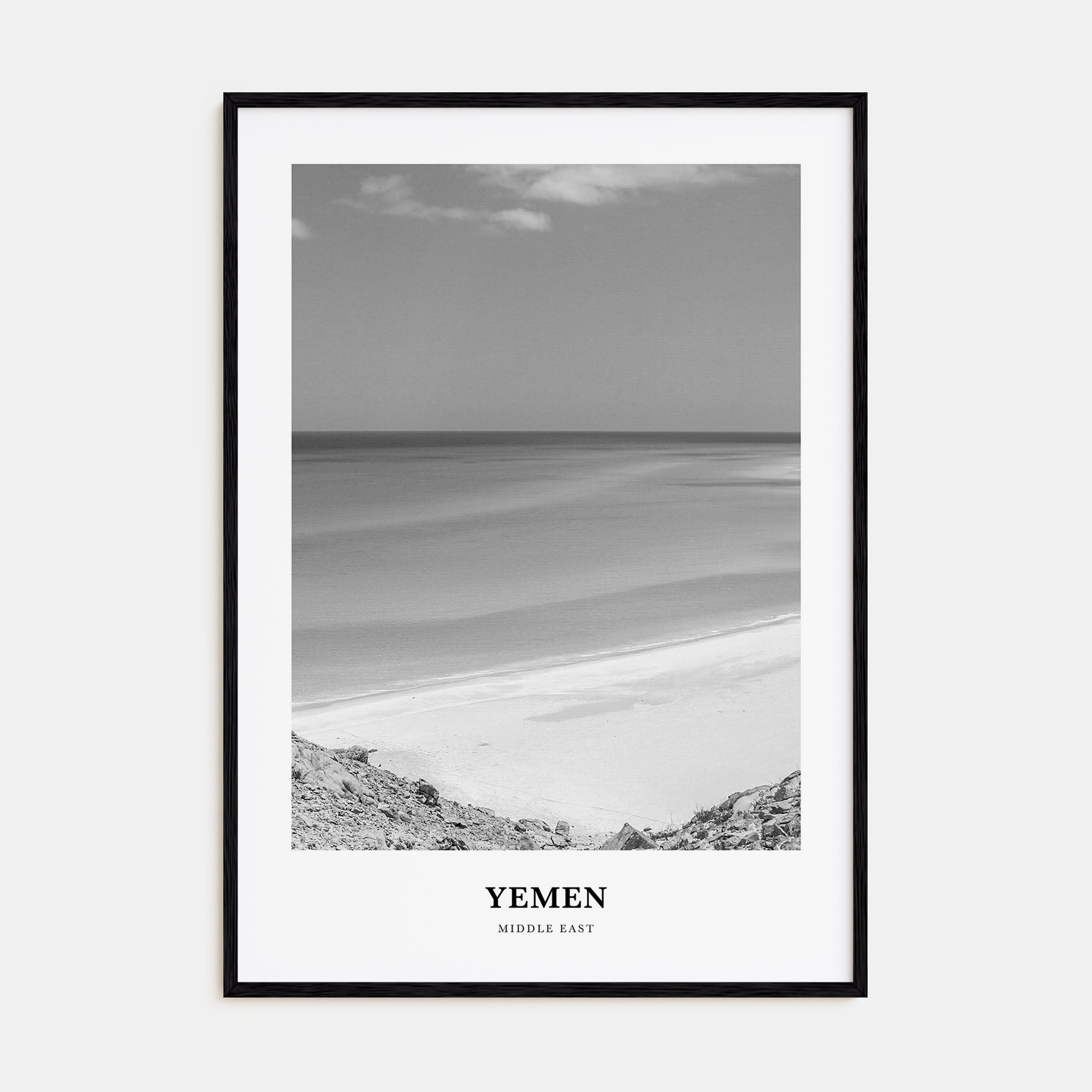 Yemen Portrait B&W Poster