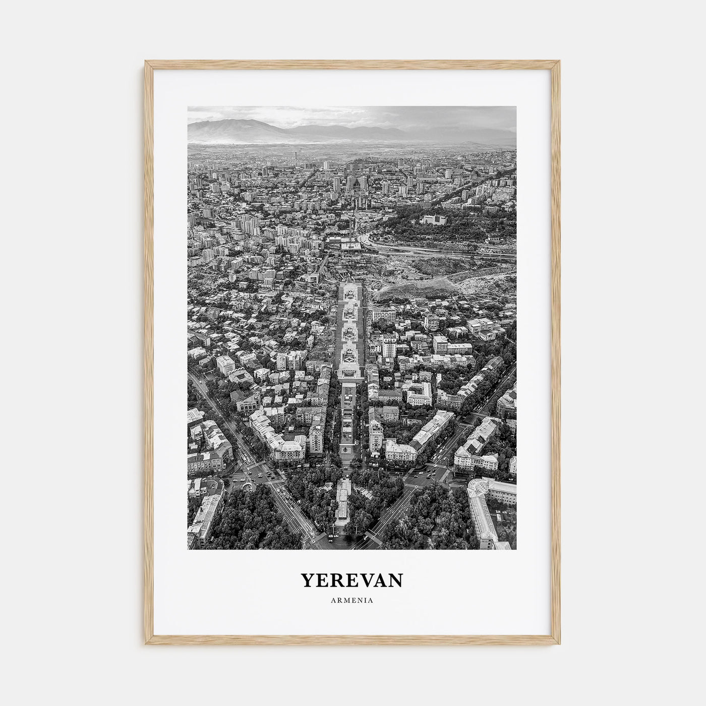 Yerevan Portrait B&W Poster