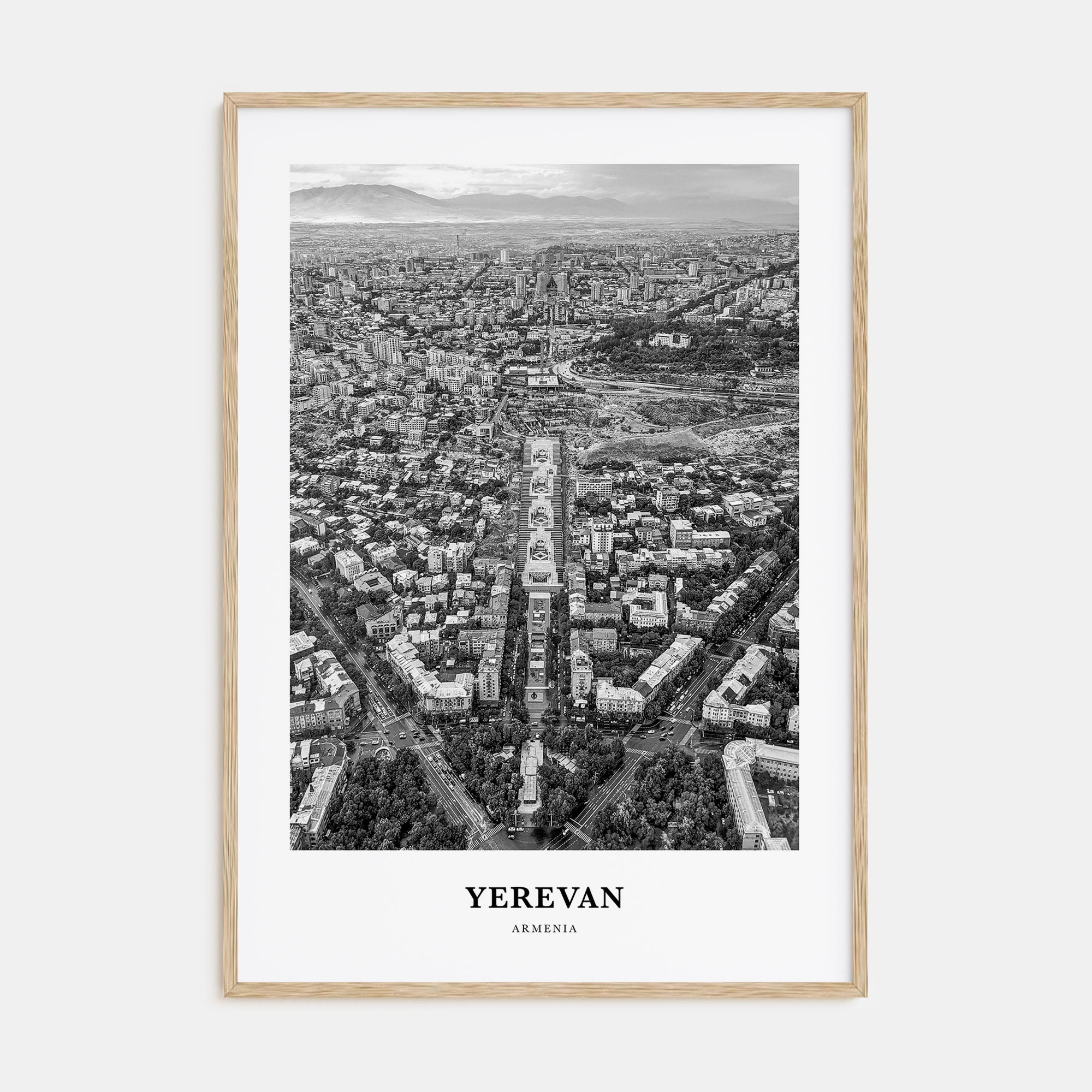 Yerevan Portrait B&W Poster