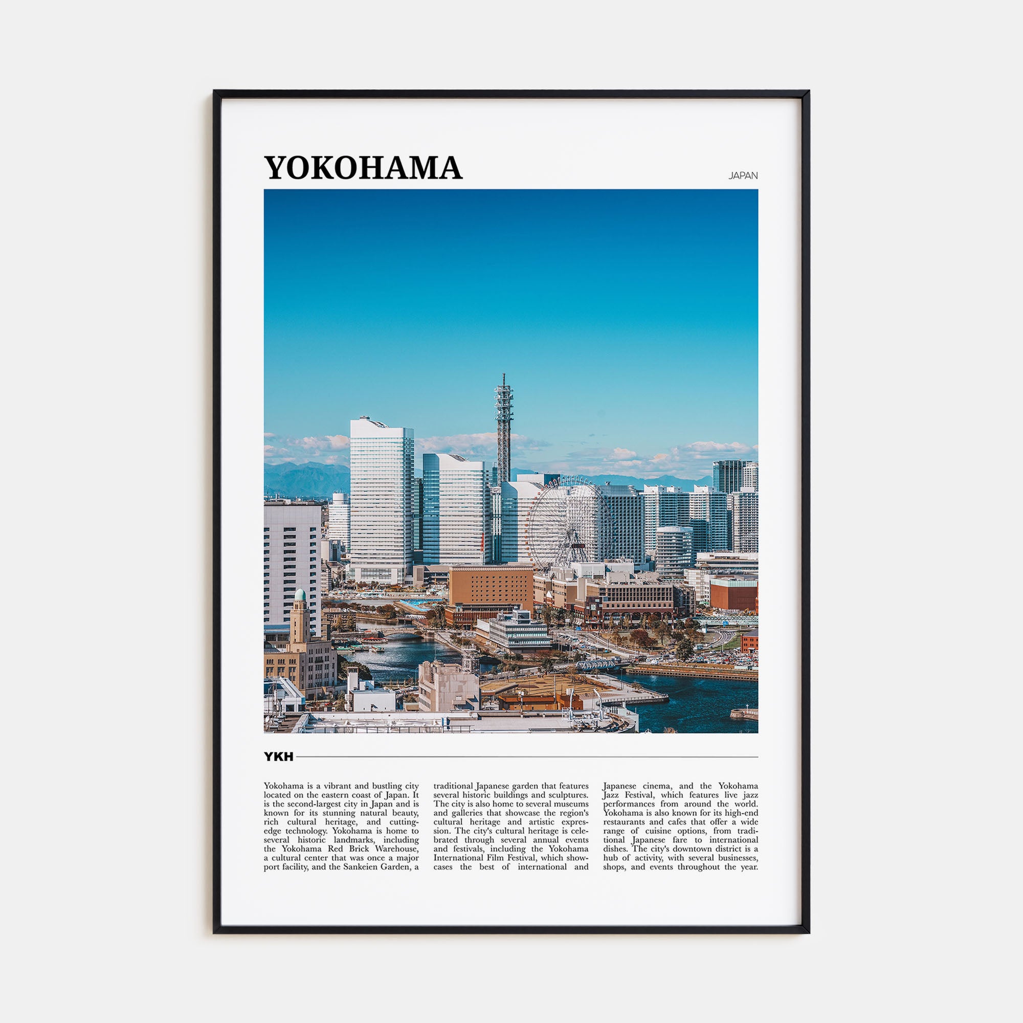 Yokohama Travel Color Poster