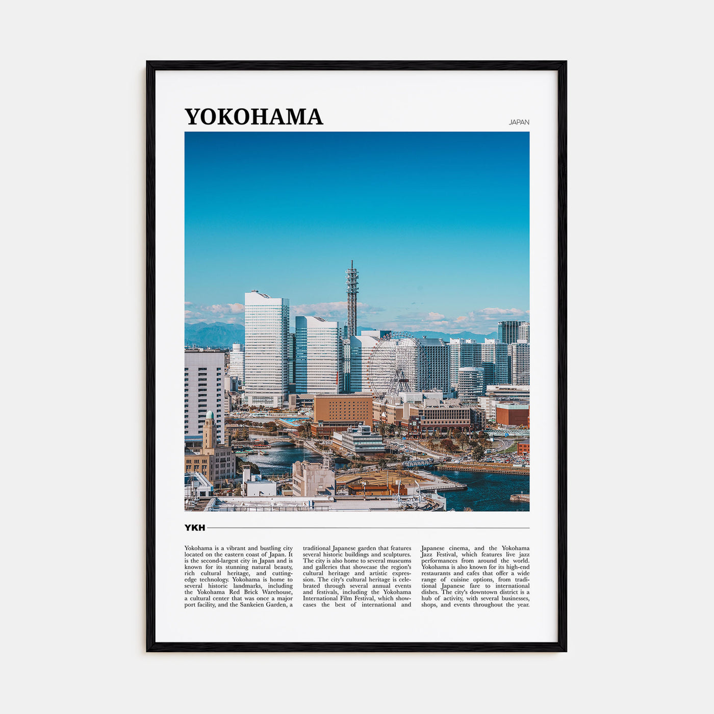 Yokohama Travel Color Poster