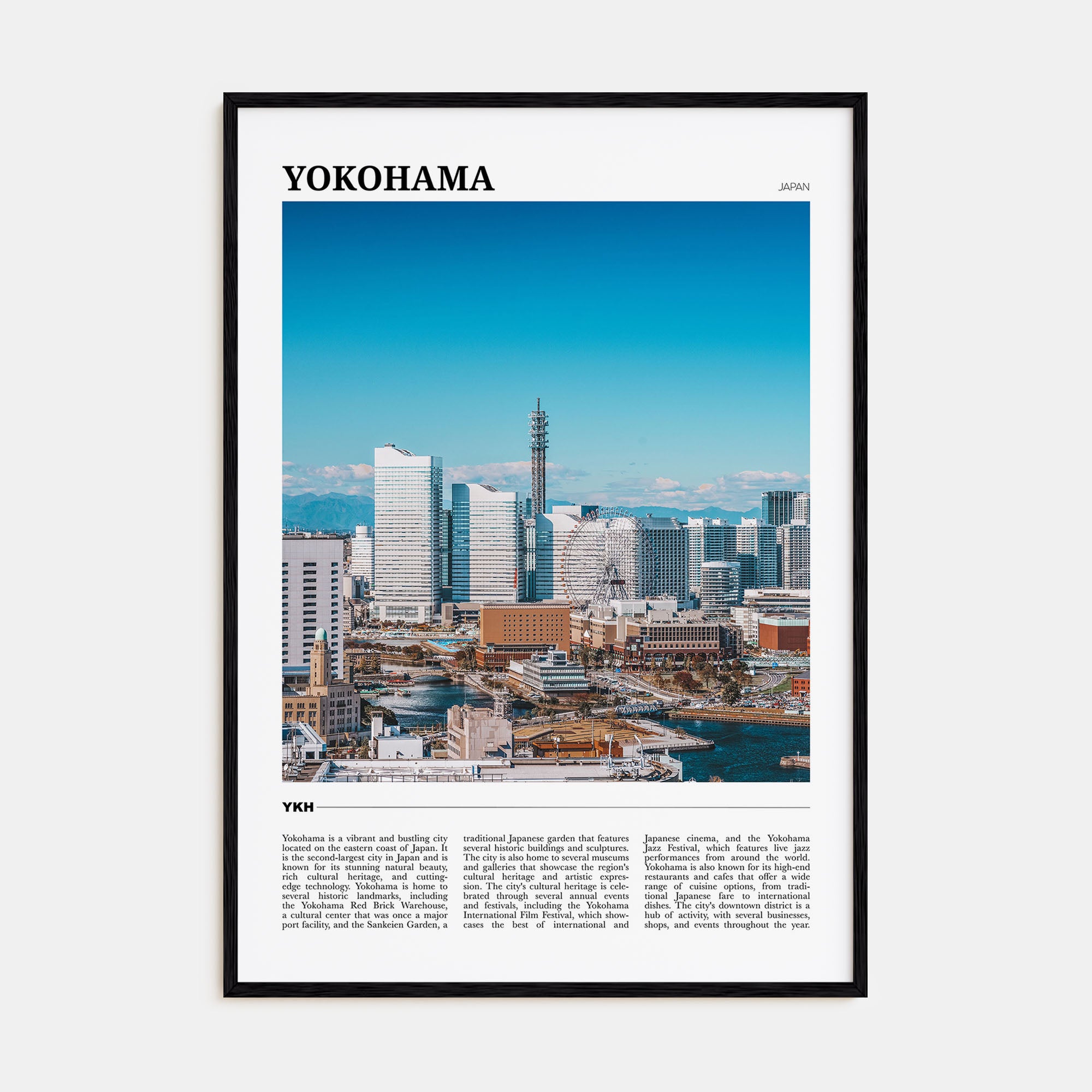 Yokohama Travel Color Poster