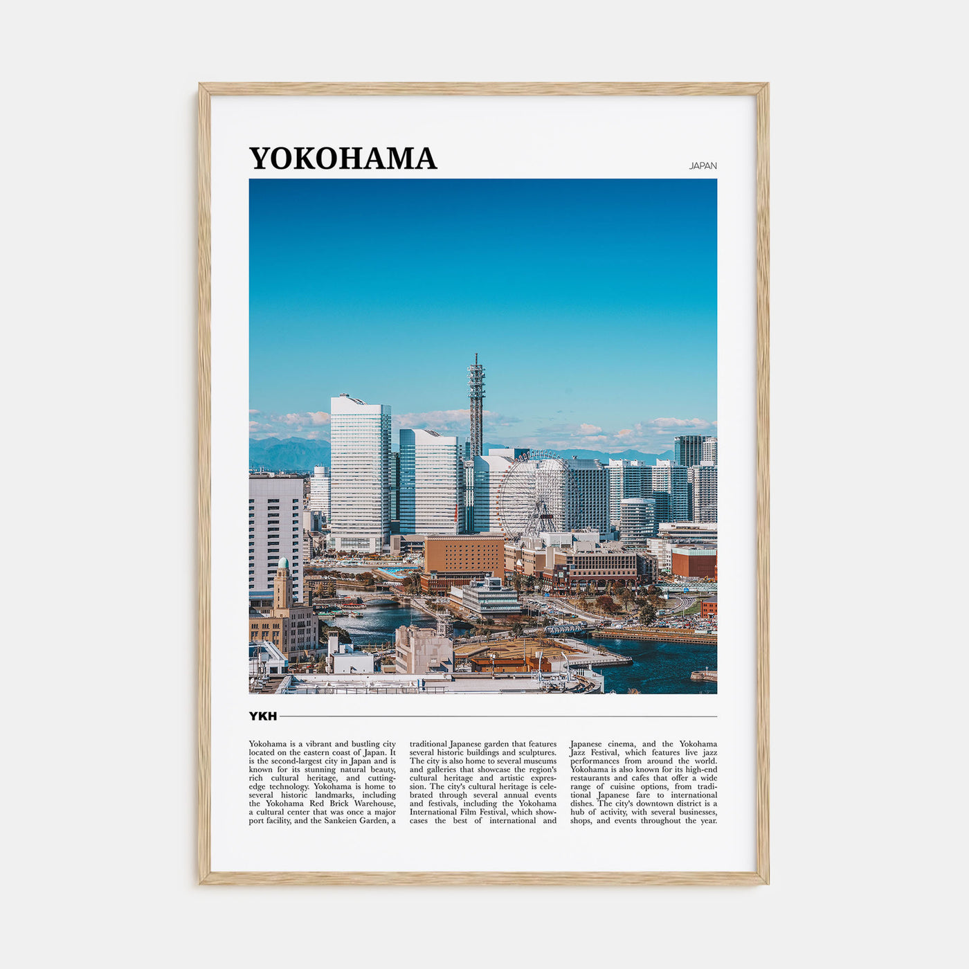 Yokohama Travel Color Poster