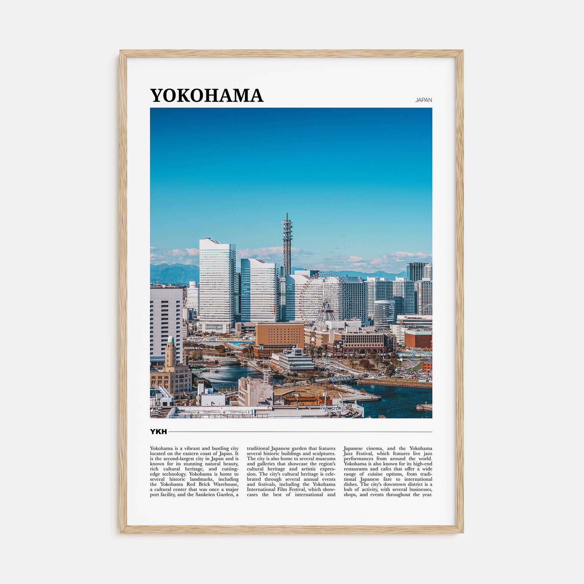 Yokohama Travel Color Poster
