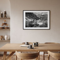 Yosemite National Park Landscape B&W No 1 Poster