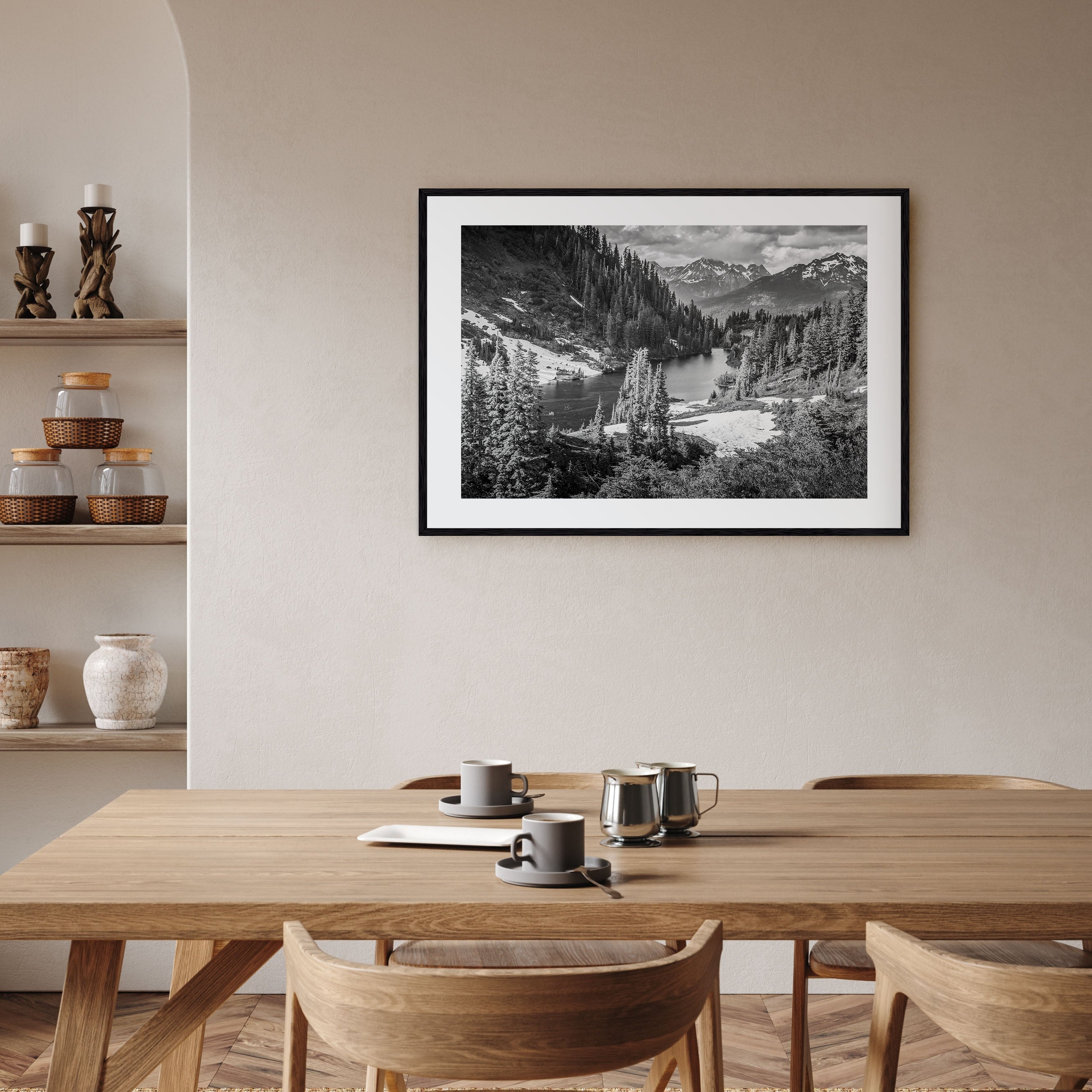 Yosemite National Park Landscape B&W No 1 Poster