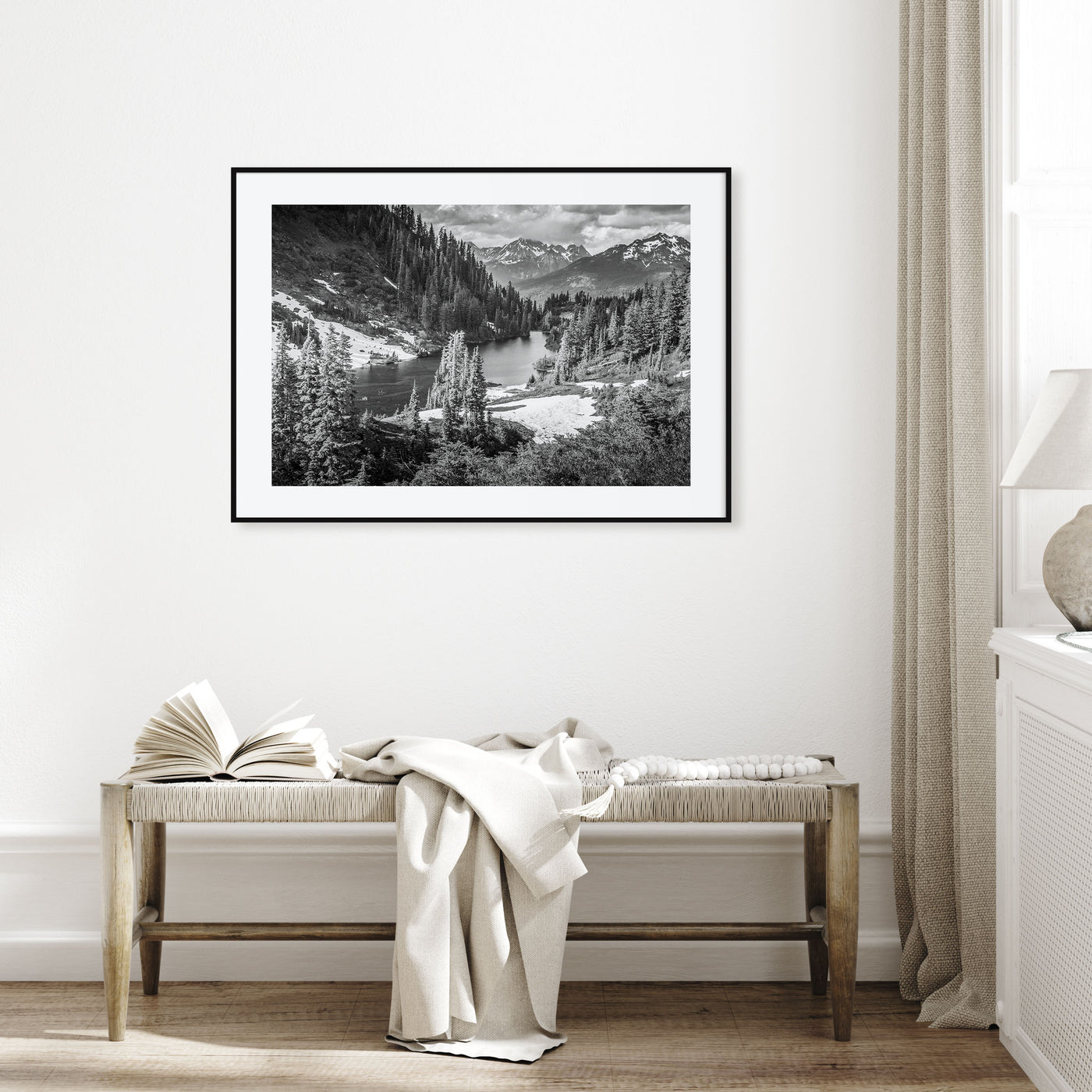 Yosemite National Park Landscape B&W No 1 Poster
