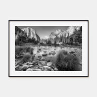 Yosemite National Park Landscape B&W No 2 Poster