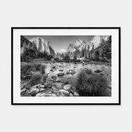 Yosemite National Park Landscape B&W No 2 Poster