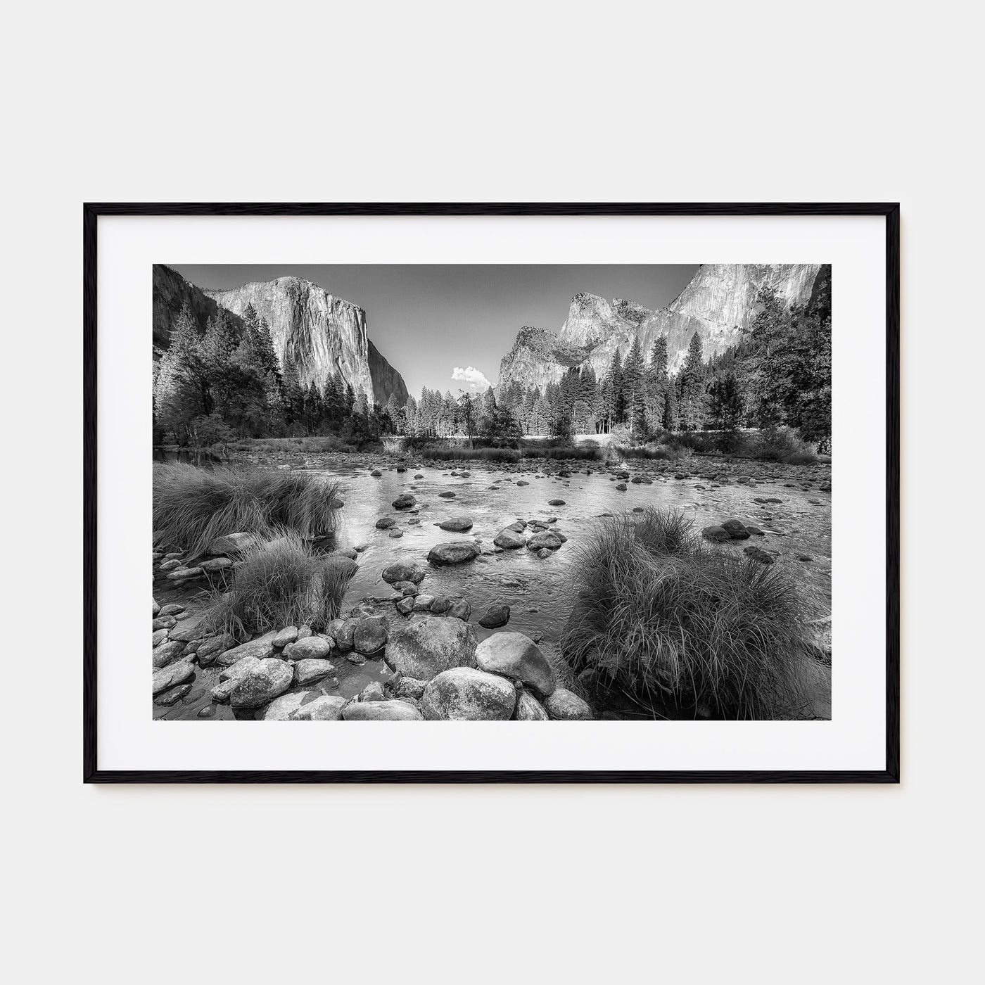 Yosemite National Park Landscape B&W No 2 Poster