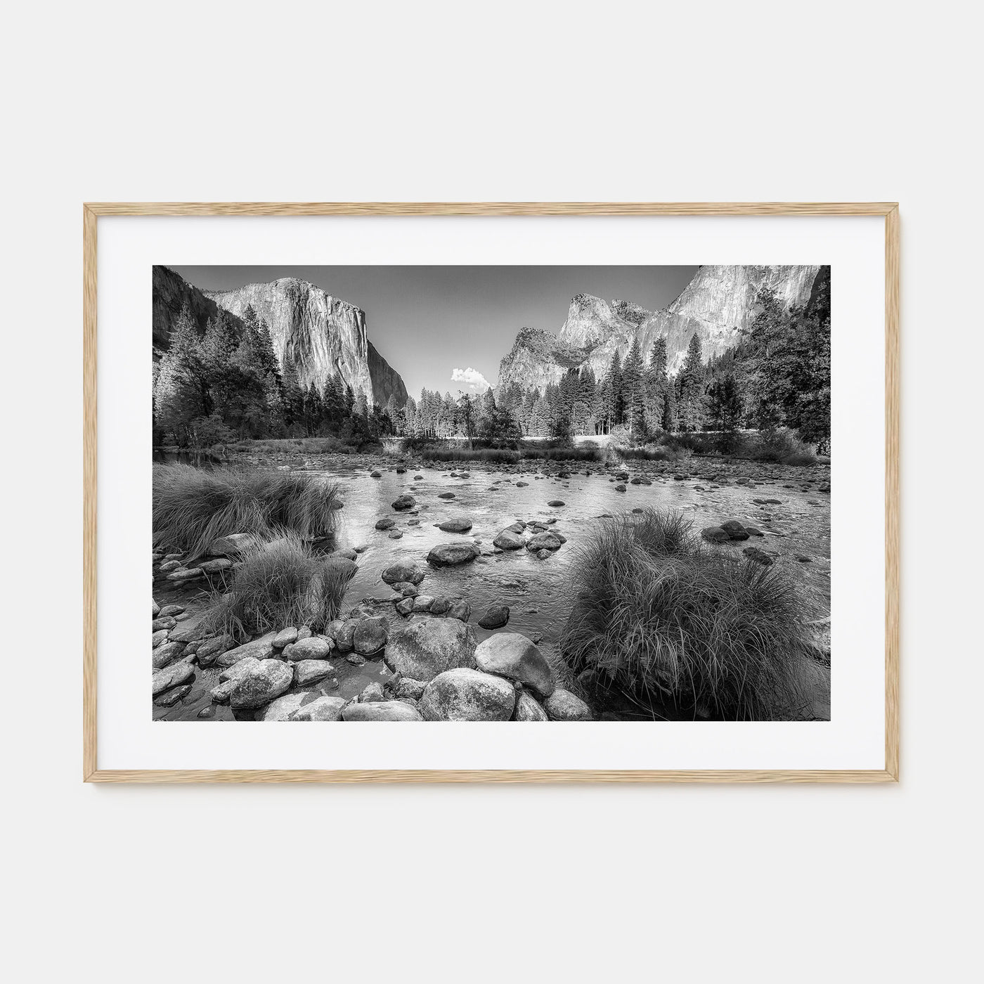 Yosemite National Park Landscape B&W No 2 Poster