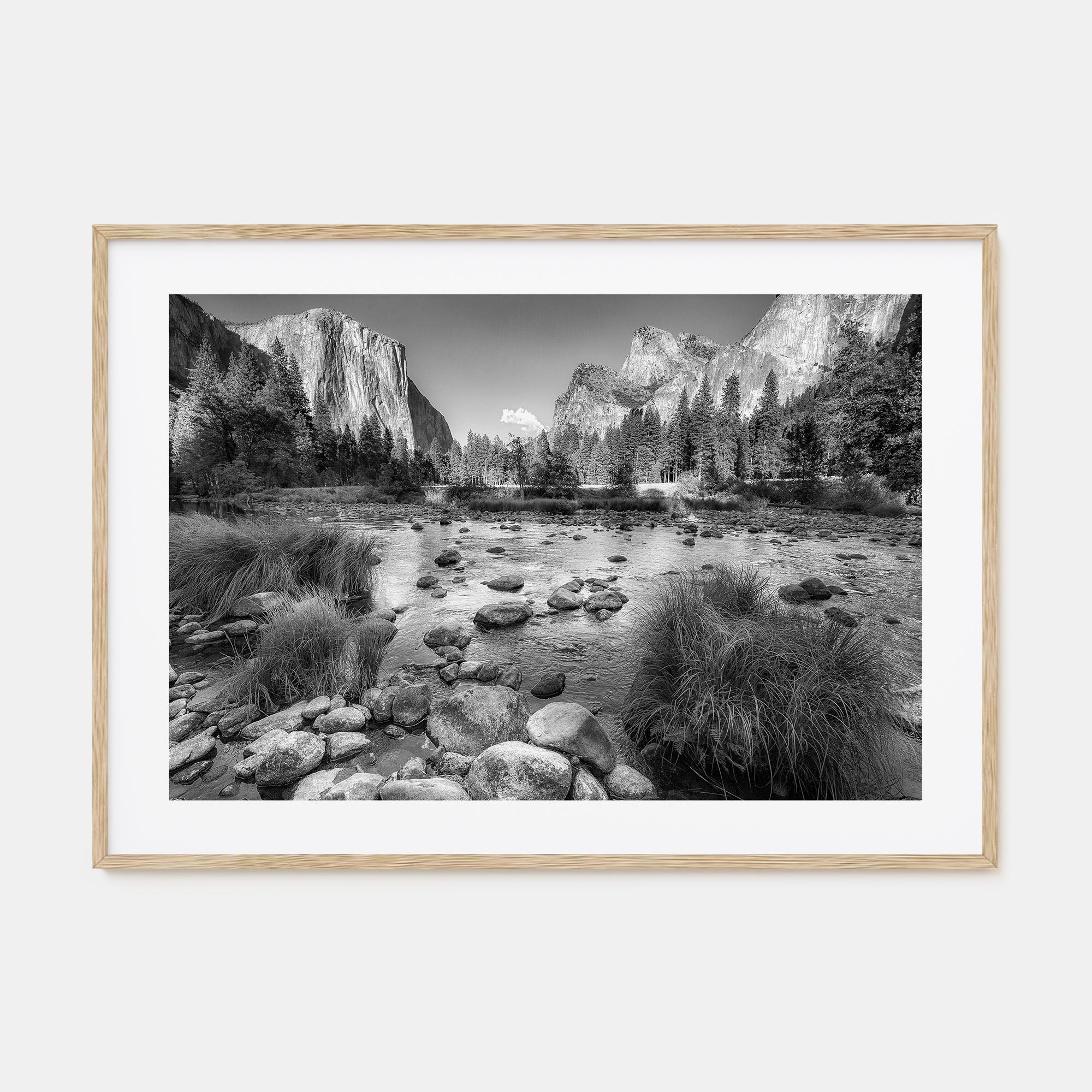 Yosemite National Park Landscape B&W No 2 Poster