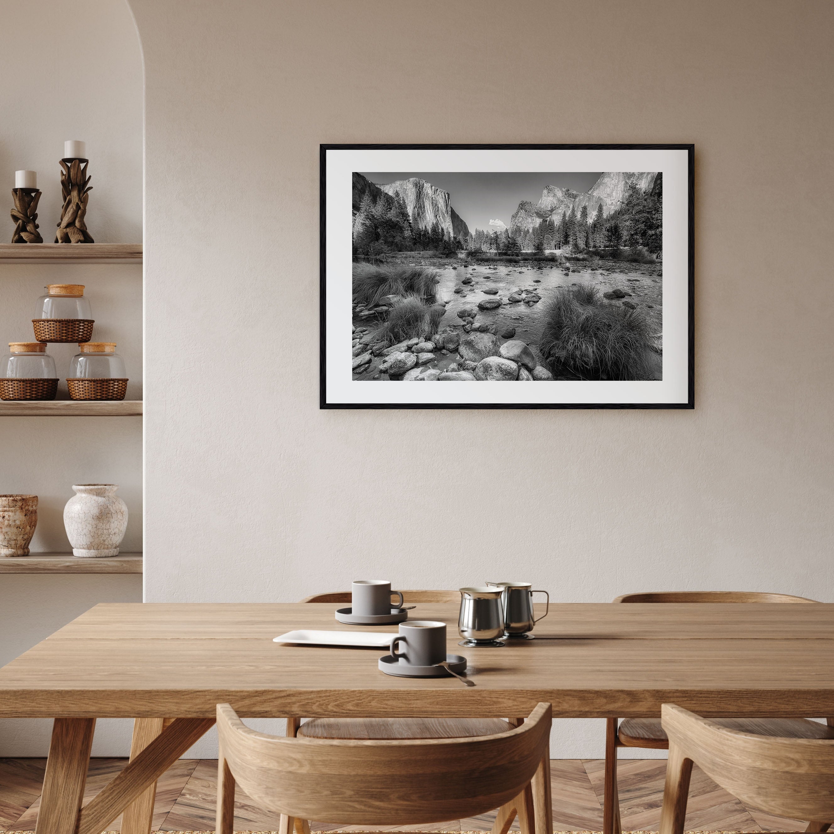 Yosemite National Park Landscape B&W No 2 Poster