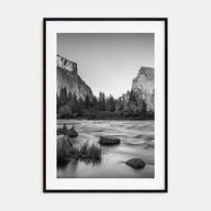 Yosemite National Park Photo B&W No 2 Poster