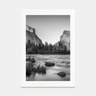Yosemite National Park Photo B&W No 2 Poster