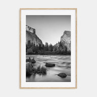 Yosemite National Park Photo B&W No 2 Poster