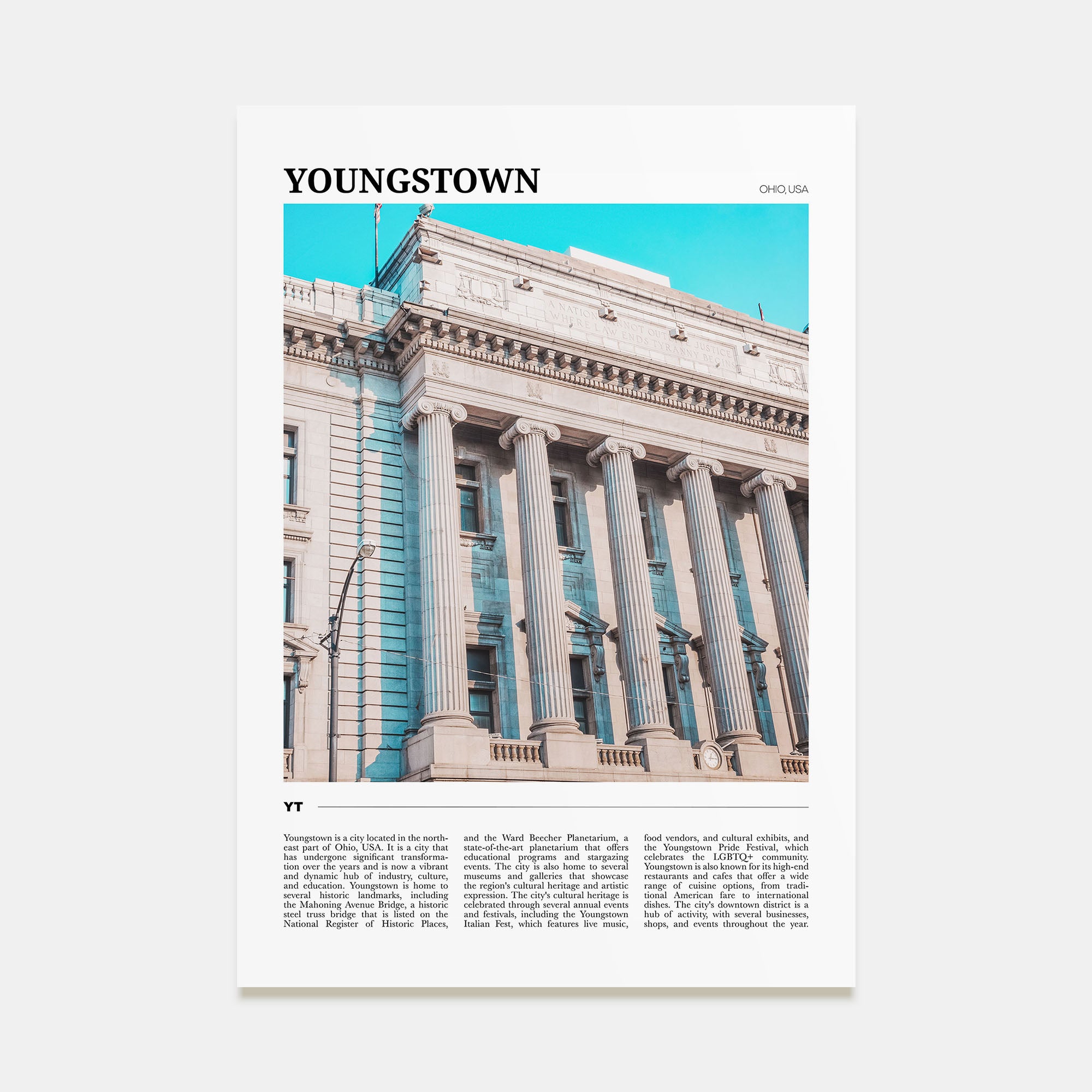 Youngstown Travel Color Poster