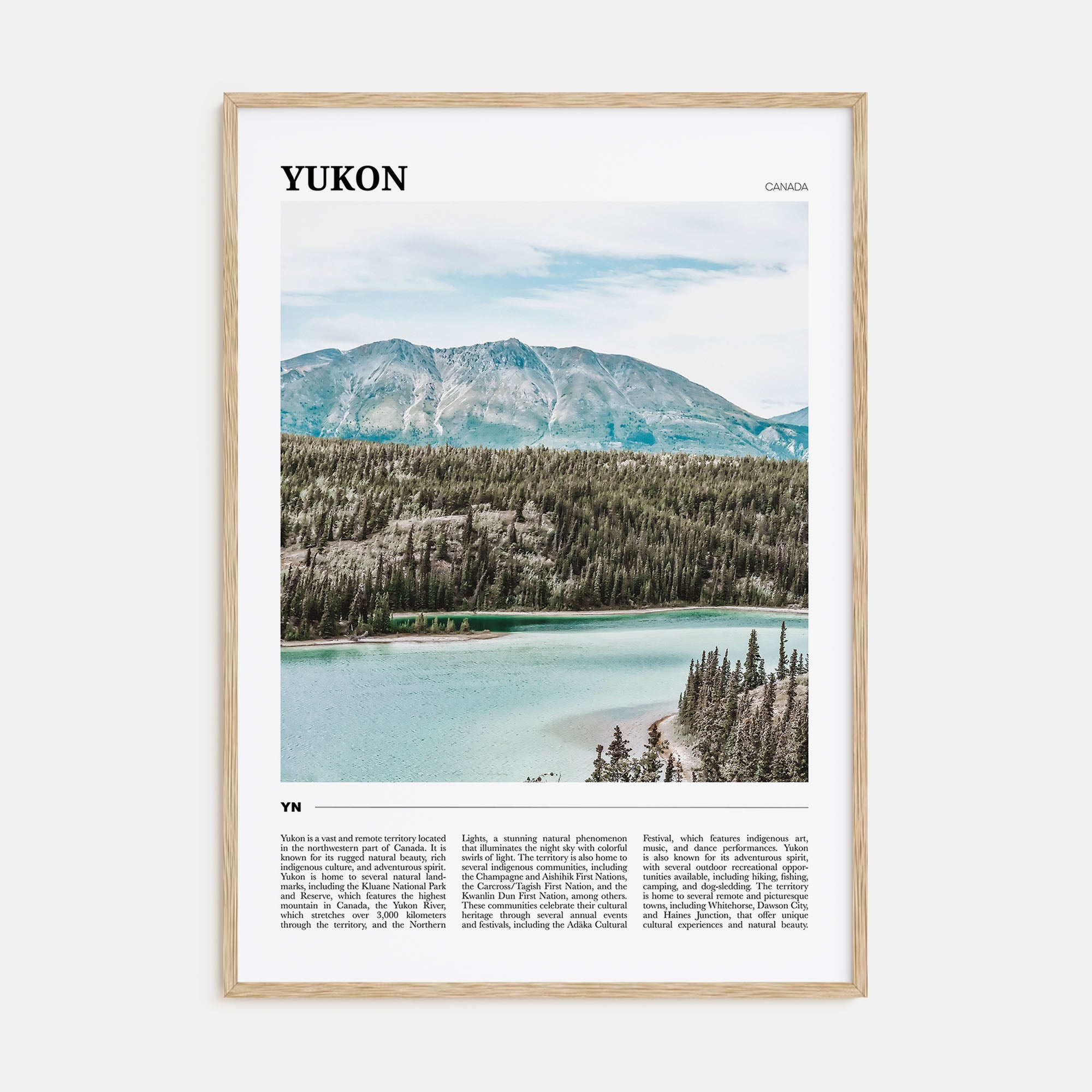Yukon Travel Color Poster