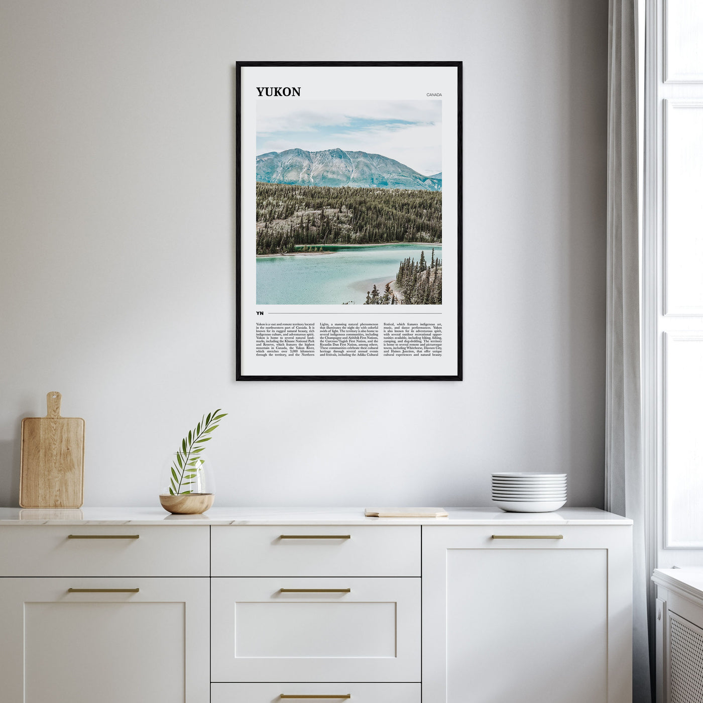 Yukon Travel Color Poster