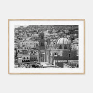 Zacatecas Landscape B&W Poster