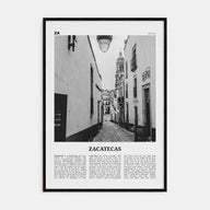 Zacatecas Travel B&W No 1 Poster