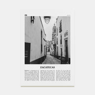 Zacatecas Travel B&W No 1 Poster