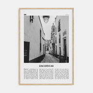 Zacatecas Travel B&W No 1 Poster