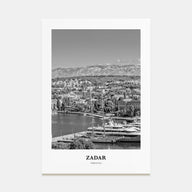 Zadar Portrait B&W Poster