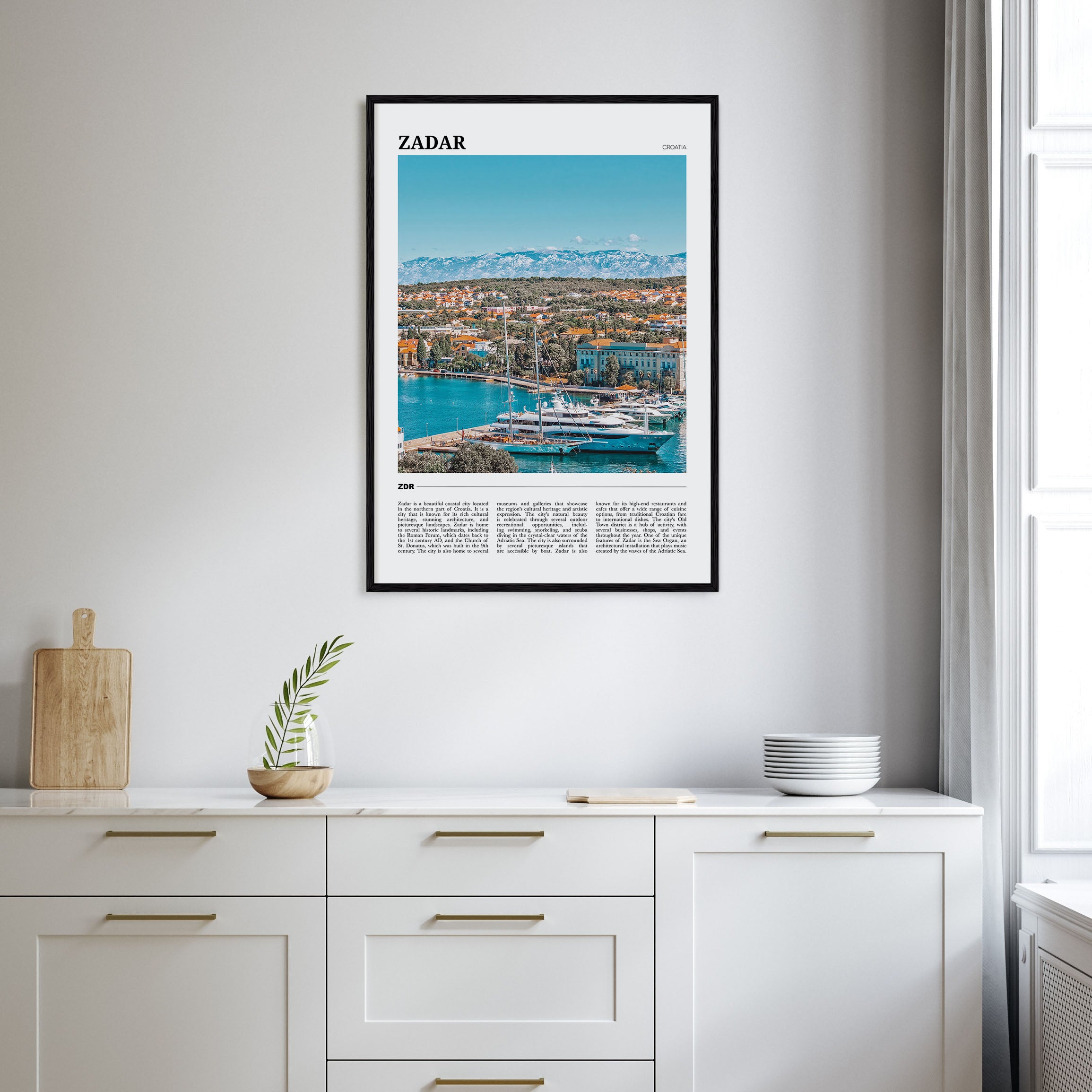 Zadar Travel Color Poster
