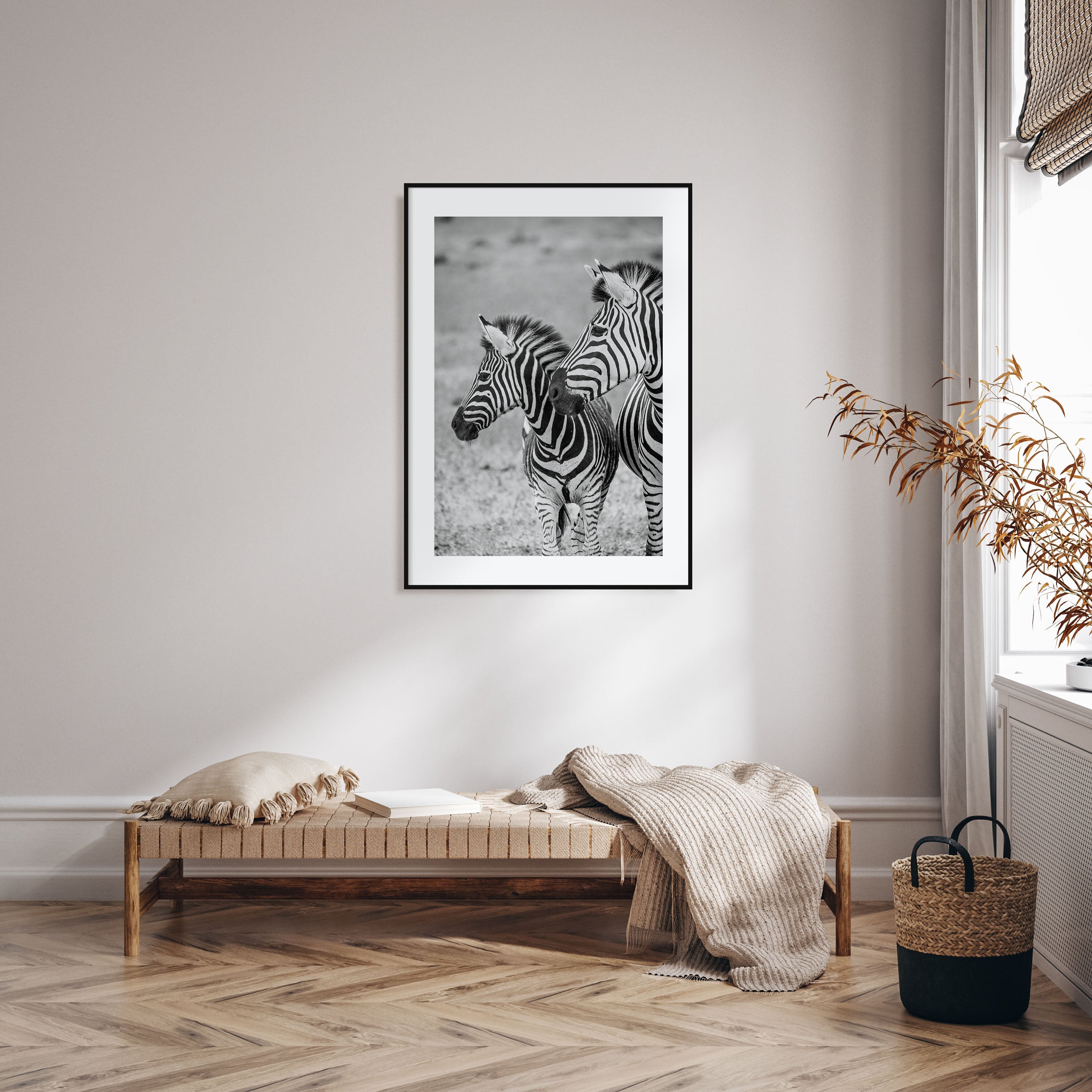 Zebra Photo B&W No 2 Poster