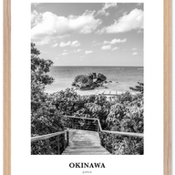 Okinawa Portrait B&W Poster